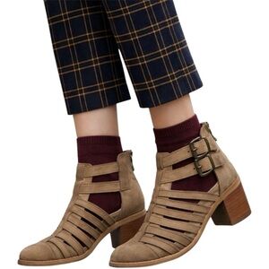 Steve Madden Frenchey Tan Women's Heeled strapped Sandals Size 8m